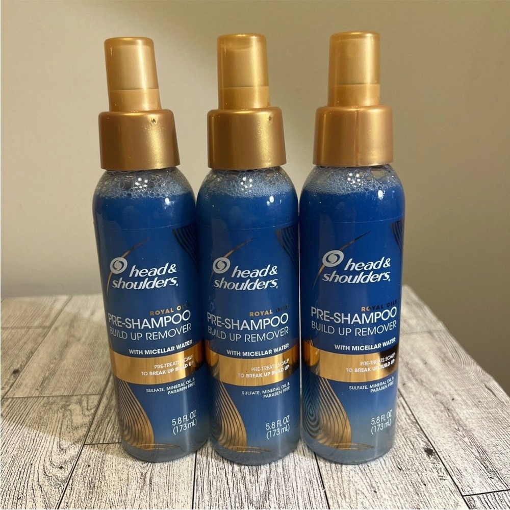 Head & Shoulders Pre-Shampoo Build Up Remover with Micellar Water 3 @ 5.8oz Each